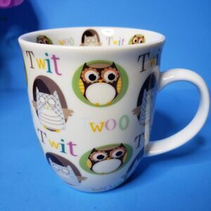 Cute Ceramic All Over Owl Mug OWLS Coffee Cup